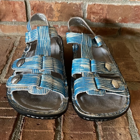 Alegria Kleo Wrapture Blues Sandals - Picture 7 of 10